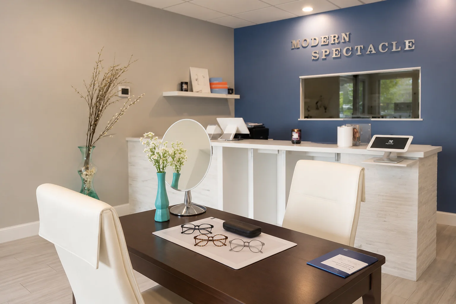 Personalized eyewear consultation inside Modern Spectacle in Lake Worth Beach